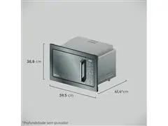 Micro-ondas de Embutir Electrolux 34L Inox com Grill 220W - 1