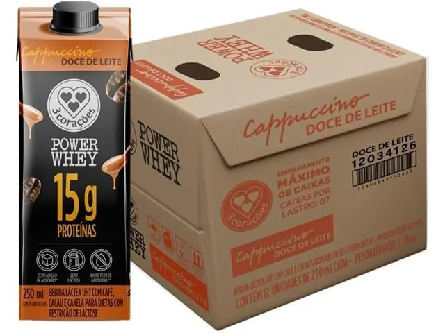 3 Corações Bebida Láctea Cappuccino Doce de Leite 15g 250ml 12 Uni