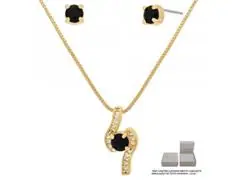 Conjunto Morana zircônias veneziana dourado 40cm + 5cm - 0