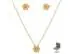 Conjunto flor Morana cadeado dourado 35cm + 5cm - 0