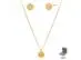 Conjunto Morana veneziana dourado 40cm + 5cm - 0