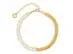 Pulseira snake Morana zircônias baguete dourado - 0