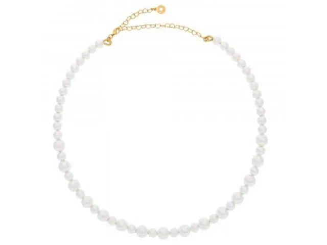 Gargantilha Morana com Pérolas e Banho Dourado