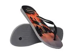 Chinelo Havaianas Top Surfer I Cinza Aco/Preto/Laranja Sunset Tam 37-3 - 3