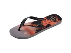 Chinelo Havaianas Top Surfer I Cinza Aco/Preto/Laranja Sunset Tam 37-3 - 5