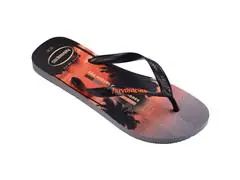 Chinelo Havaianas Top Surfer I Cinza Aco/Preto/Laranja Sunset Tam 41-4 - 1
