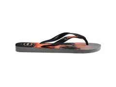 Chinelo Havaianas Top Surfer I Cinza Aco/Preto/Laranja Sunset Tam 43-4 - 2