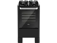 Fogão de Piso Fischer 4 Bc FIT LINE Gás Trempe IRON Bivolt Preto - 0