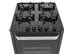 Fogão de Piso Fischer 4 Bc FIT LINE Gás Trempe IRON Bivolt Preto - 4