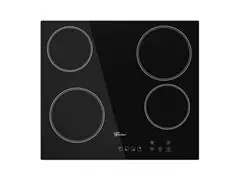Fogão Cooktop Fischer 4Q Elétrico Mesa Vitrocerâmica Touch Preto 220V