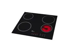 Fogão Cooktop Fischer 4Q Elétrico Mesa Vitrocerâmica Touch Preto 220V - 1