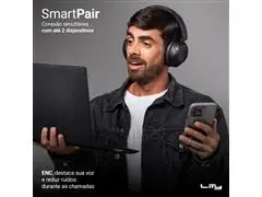 HEADPHONE LITY 5.4 ANC/ENC 65H CONEXÃO DUPLA (H13 PRO PRETO) - 3