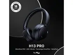 HEADPHONE LITY 5.4 ANC/ENC 65H CONEXÃO DUPLA (H13 PRO PRETO) - 8