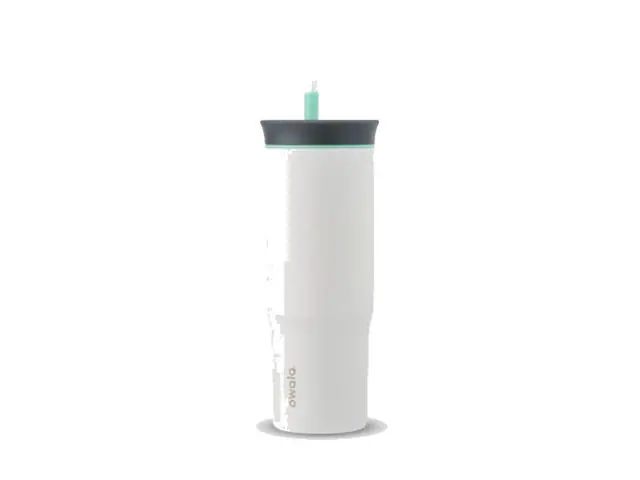 Copo Térmico Owala Tumbler Inox Com Canudo 710ml White Clouds