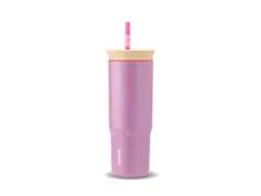 Copo Térmico Owala Tumbler Inox Com Canudo 710ml Purple Smell