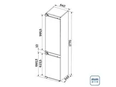 Refrigerador de Revestir/Embutir Tramontina Bottom Freezer 60 250 L - 1