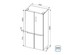 Refrigerador Tramontina Freestanding Multidoor Inox 90 553 L - 1