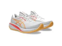 Tênis Asics Gel-Cumulus 28, 103 White/Orange Glow Fem