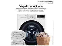 Lava e Seca LG VC4 14kg Branca AI DD CV5014WC4 110V - 3