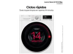 Lava e Seca LG VC4 14kg Branca AI DD CV5014WC4 110V - 5