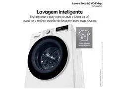 Lava e Seca LG VC4 14kg Branca AI DD CV5014WC4A 220V - 4