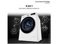 Lava e Seca LG VC4 14kg Branca AI DD CV5014WC4A 220V - 7
