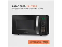 Micro-ondas Mondial 21L MO-01-21-B Preto 110V - 1