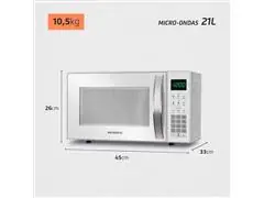 Micro-ondas Mondial 21L MO-01-21-W Branco 110V - 5