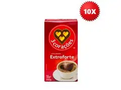 Café Torrado e Moído 3 Corações Extraforte 500g vácuo 10 Unidades - 0