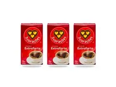 Combo 3 Cafés 3 Três Corações Extraforte 500g Torrado e Moído a Vácuo