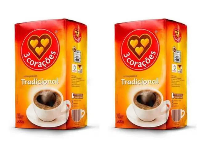 Combo 2 Cafés 3 Corações Tradicional 500g Torrado e Moído
