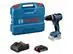Furadeira de Impacto Bosch Gsb 18V-65 com Maleta e 1 Bateria 2,0AH - 0