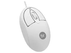 Mouse BRIGHT USB Branco