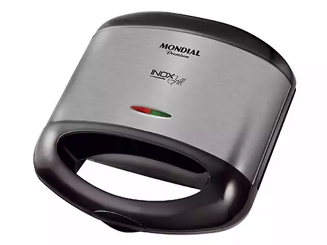 Grill e Sanduicheira Mondial Inox Premium 110V