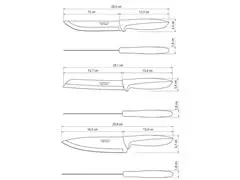 Jogo Facas Tramontina Inox 6 peças Plenus Misto - 4