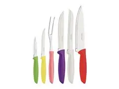 Jogo Facas Tramontina Inox 6 peças Plenus Misto