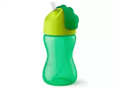 Copo Dinossauro com Canudo Curvado Philips Avent Verde 330mL - 1