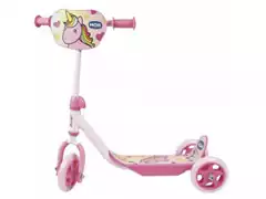 Patinete Infantil MOR Unicórnio Rosa com 3 Rodinhas - 1