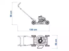 Cortador de Grama Tramontina à Gasolina 4 HP CC45M - 1