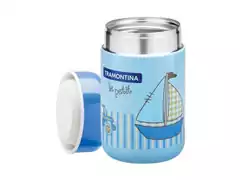 Pote Térmico Infantil Tramontina Le Petit para Alimentos Azul 400ml - 1