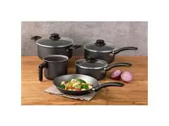 Jogo de Panelas Tramontina Turim Preta 5 Peças - 1