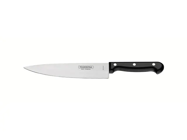 Faca Chef Tramontina Ultracorte Preto 6"