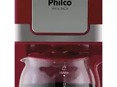 Cafeteira Elétrica Philco PH16 Vermelha e Inox 15 Xícaras 550W - 4