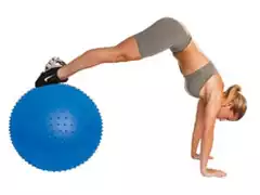 Bola de Massagem Acte T9 Inflável Azul 65cm - 1