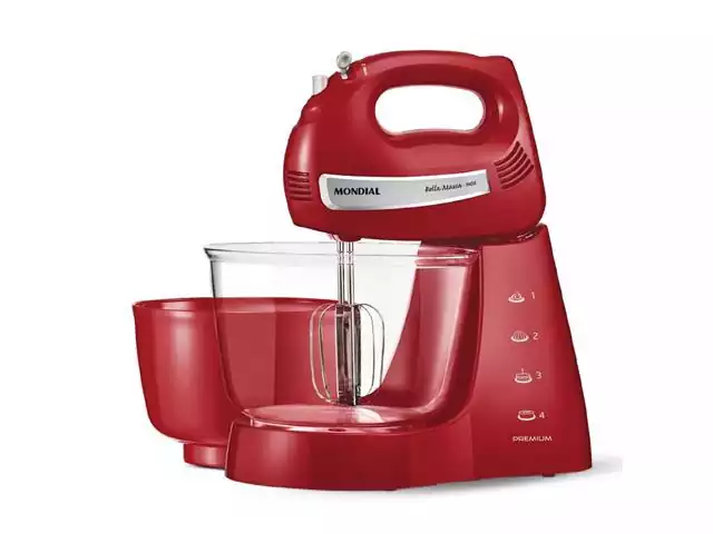 Batedeira Bella Massa Mondial B-29 NP Inox Red 400W