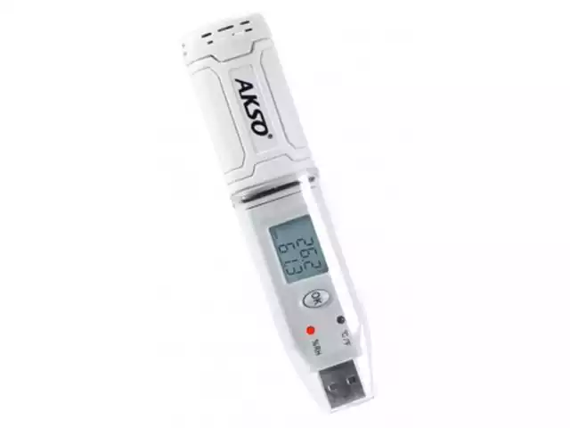 Datalogger de Temperatura e Umidade Akso AK174 à Prova D'Água USB