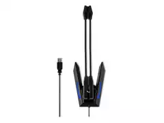 Microfone Gamer Multilaser Warrior Olier PH255 USB LED Azul - 2
