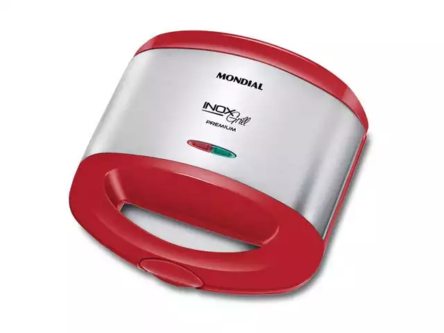 Sanduicheira Inox Grill Mondial S-19 Premium Red 800W