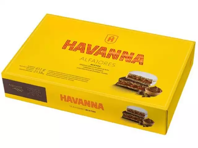 Caixa de Alfajores Mistos Havanna 12 Unidades