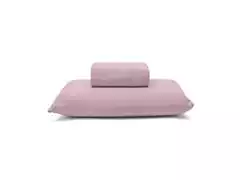 Jogo de Cama Solteiro Buettner Basic Liso Rose Blush 2 Peças - 1